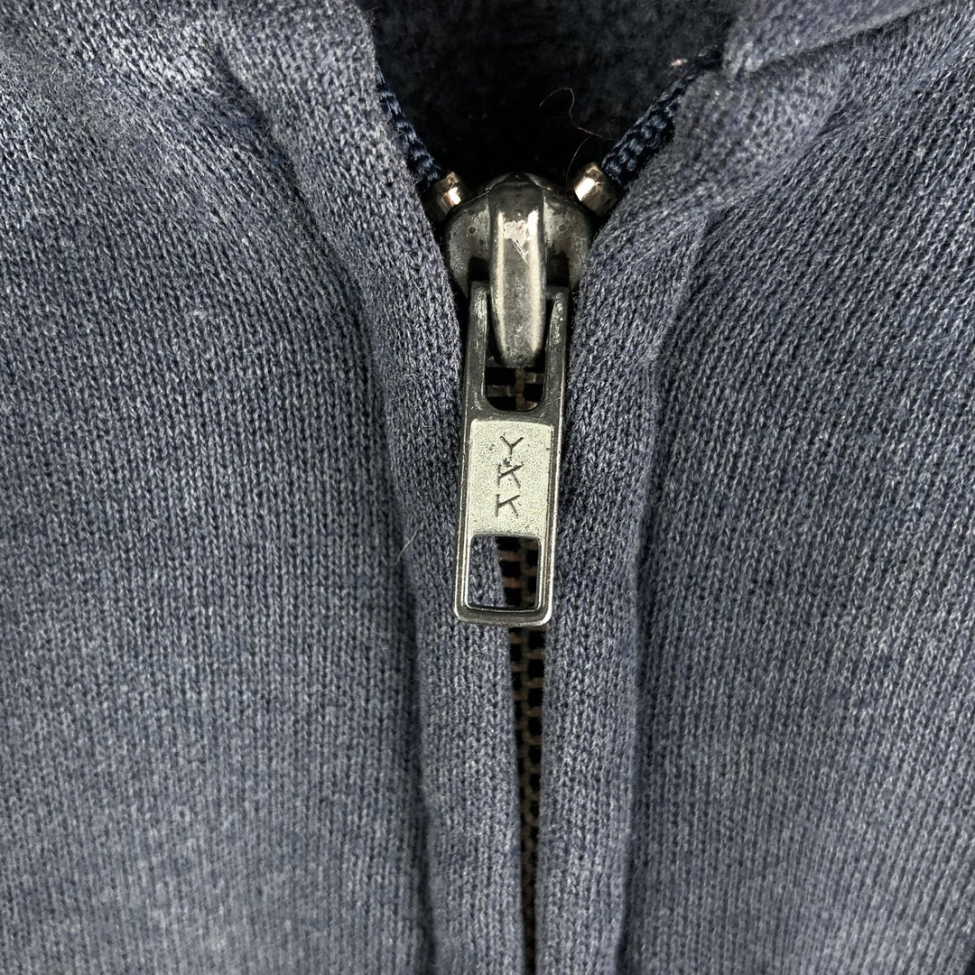 Vintage Lee Gallagher Advertising Sweatshirt Pullover Hoodie (Men's Size L) from the 1990'S to 2000s unclear navy blue type Vintage Second Hand