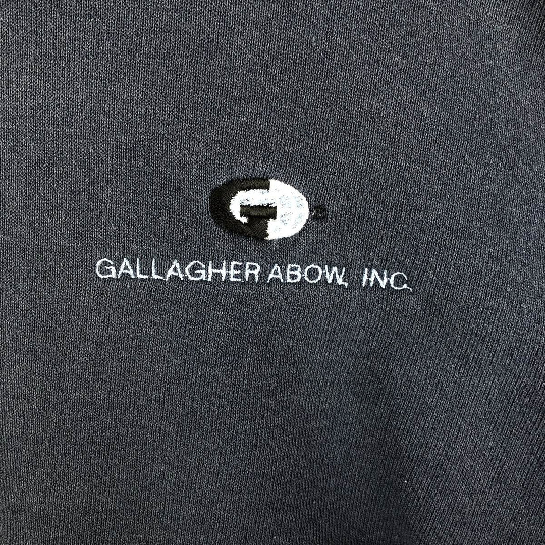 Vintage Lee Gallagher Advertising Sweatshirt Pullover Hoodie (Men's Size L) from the 1990'S to 2000s unclear navy blue type Vintage Second Hand