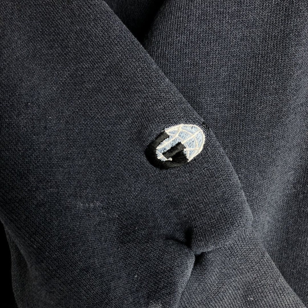 Vintage Lee Gallagher Advertising Sweatshirt Pullover Hoodie (Men's Size L) from the 1990'S to 2000s unclear navy blue type Vintage Second Hand