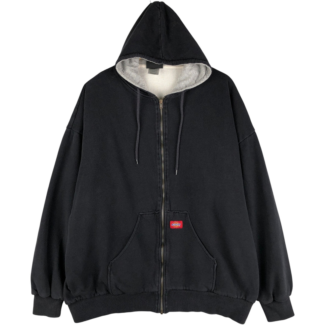 Dickies Full-Zip Hoodie (Men's, Size XXXL) cotton black type Vintage Second Hand