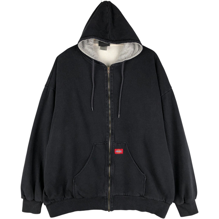 Dickies Full-Zip Hoodie (Men's, Size XXXL) cotton black type Vintage Second Hand
