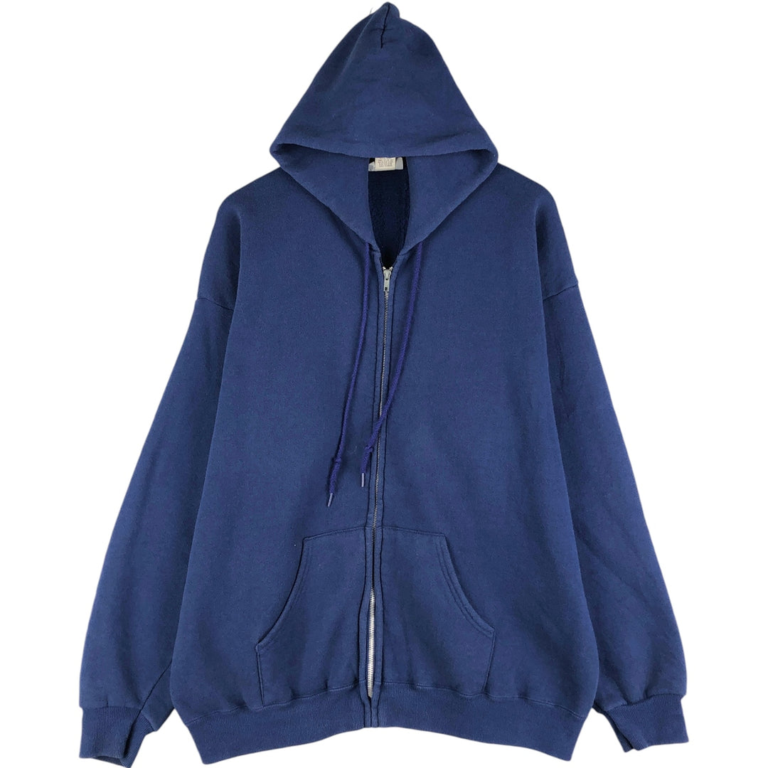 Vintage Lee plain blank sweatshirt/hoodie from the 90s-00s, men's size XL cotton blue type Vintage Second Hand