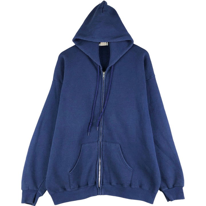 Vintage Lee plain blank sweatshirt/hoodie from the 90s-00s, men's size XL cotton blue type Vintage Second Hand