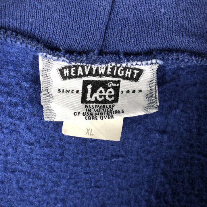 Vintage Lee plain blank sweatshirt/hoodie from the 90s-00s, men's size XL cotton blue type Vintage Second Hand
