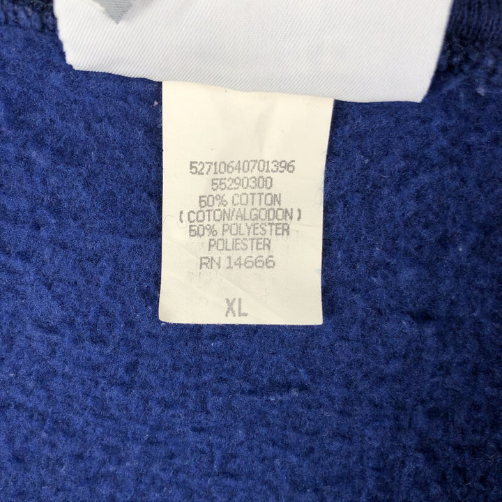 Vintage Lee plain blank sweatshirt/hoodie from the 90s-00s, men's size XL cotton blue type Vintage Second Hand