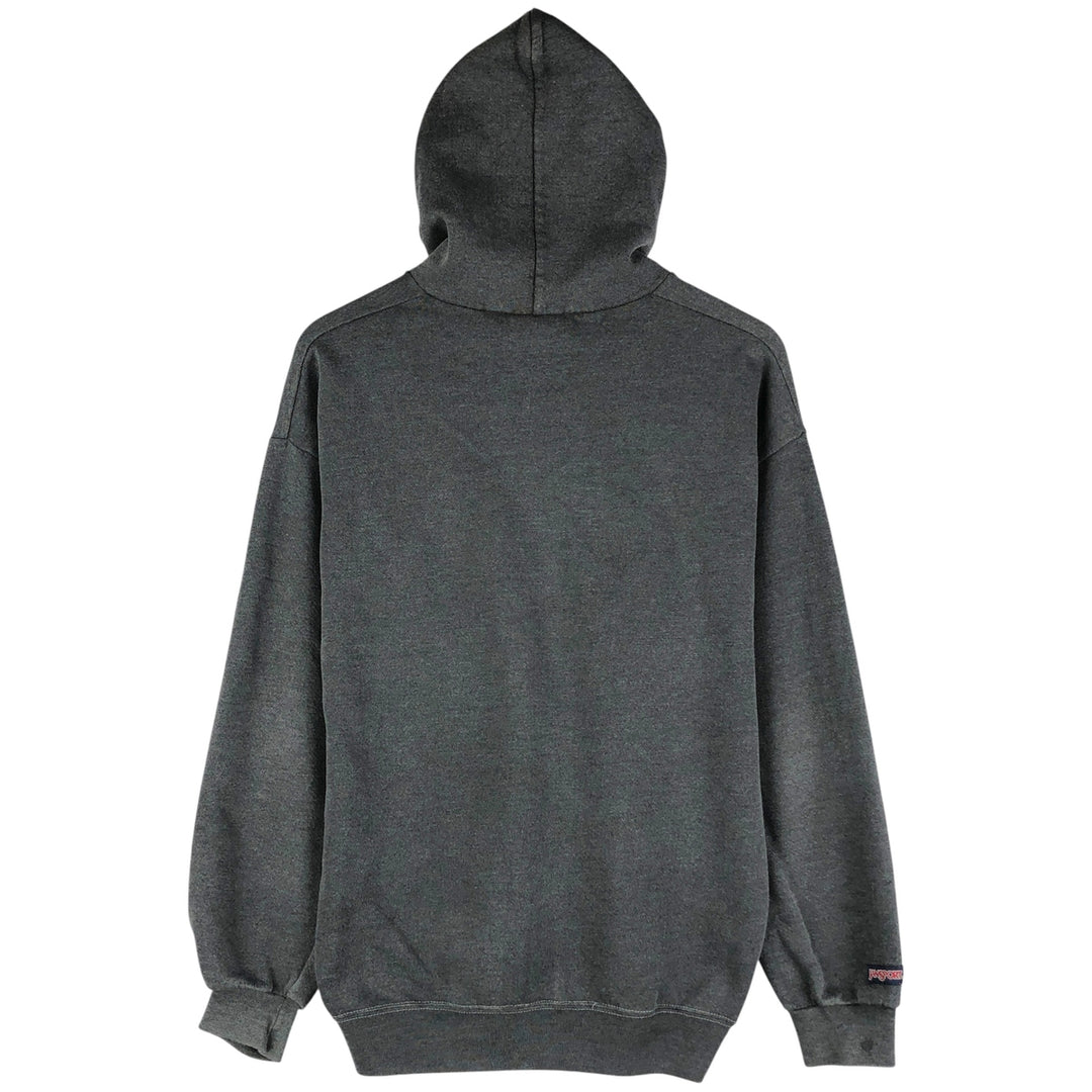 Jansport Harvard University College Sweatshirt Full-Zip Hoodie, Men's Size L unclear Charcoal Vintage Second Hand