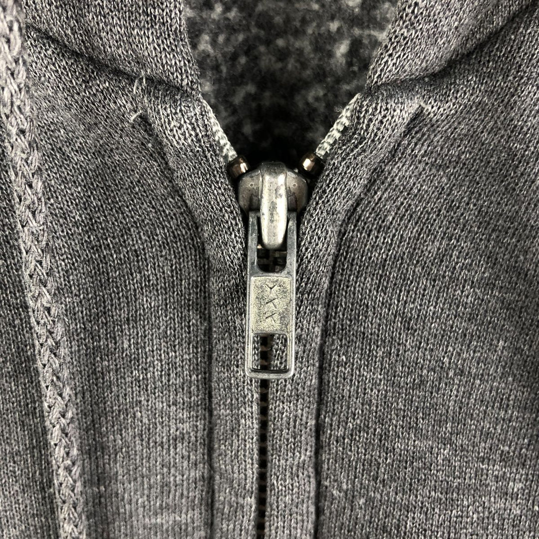 Jansport Harvard University College Sweatshirt Full-Zip Hoodie, Men's Size L unclear Charcoal Vintage Second Hand
