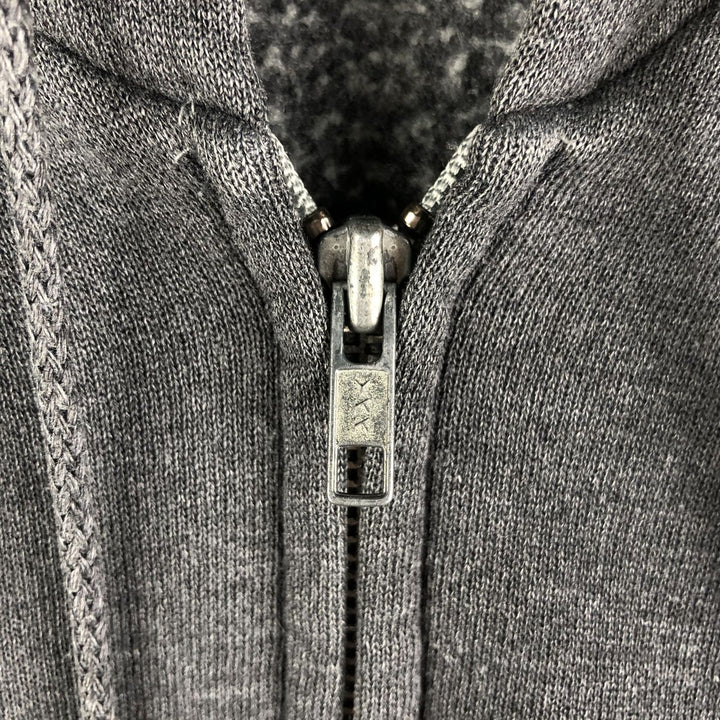 Jansport Harvard University College Sweatshirt Full-Zip Hoodie, Men's Size L unclear Charcoal Vintage Second Hand
