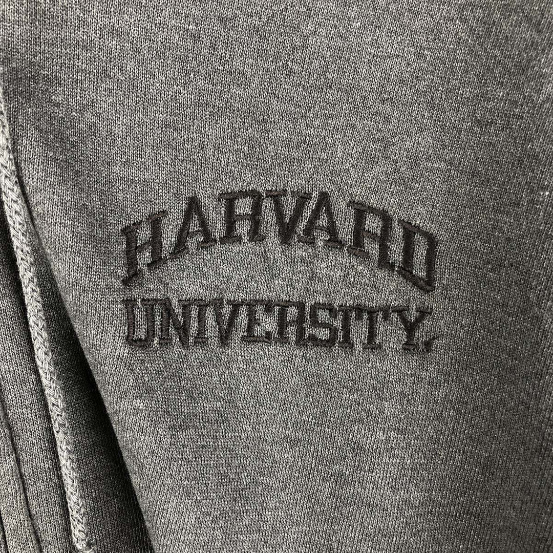 Jansport Harvard University College Sweatshirt Full-Zip Hoodie, Men's Size L unclear Charcoal Vintage Second Hand