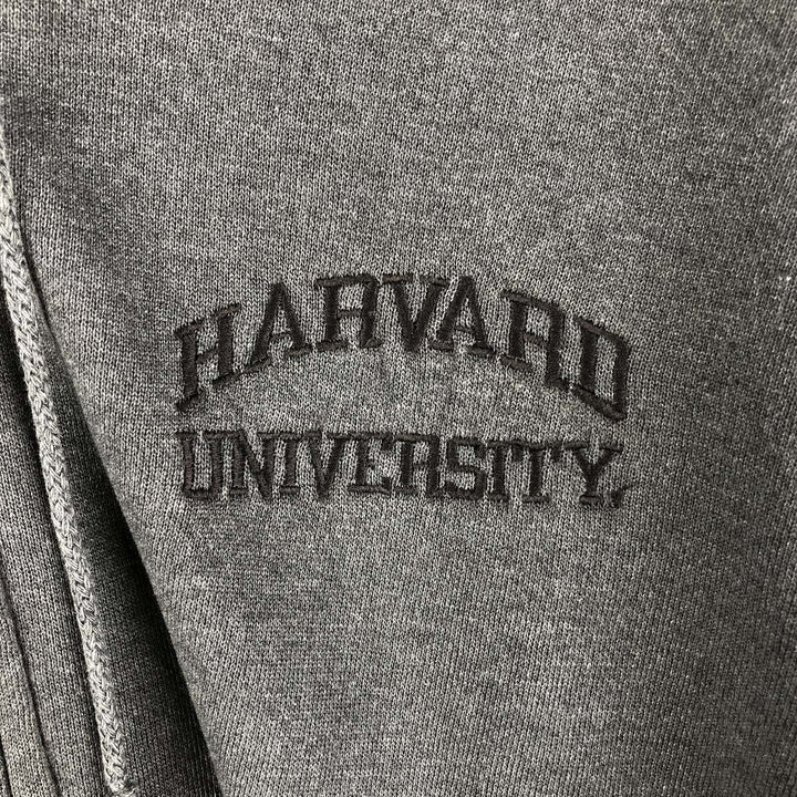 Jansport Harvard University College Sweatshirt Full-Zip Hoodie, Men's Size L unclear Charcoal Vintage Second Hand