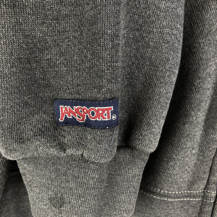 Jansport Harvard University College Sweatshirt Full-Zip Hoodie, Men's Size L unclear Charcoal Vintage Second Hand