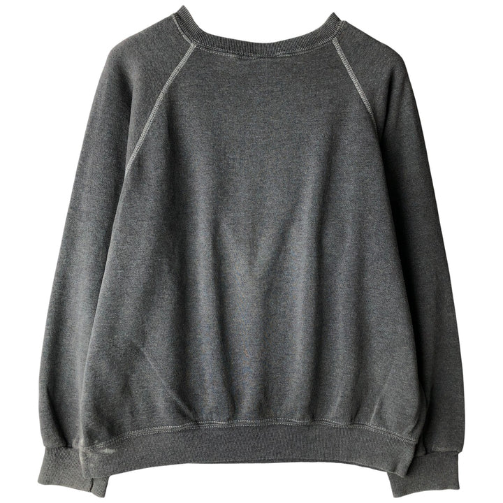 Vintage 1980'S BW horse print sweatshirt, size L, men's unclear gray type Vintage Second Hand
