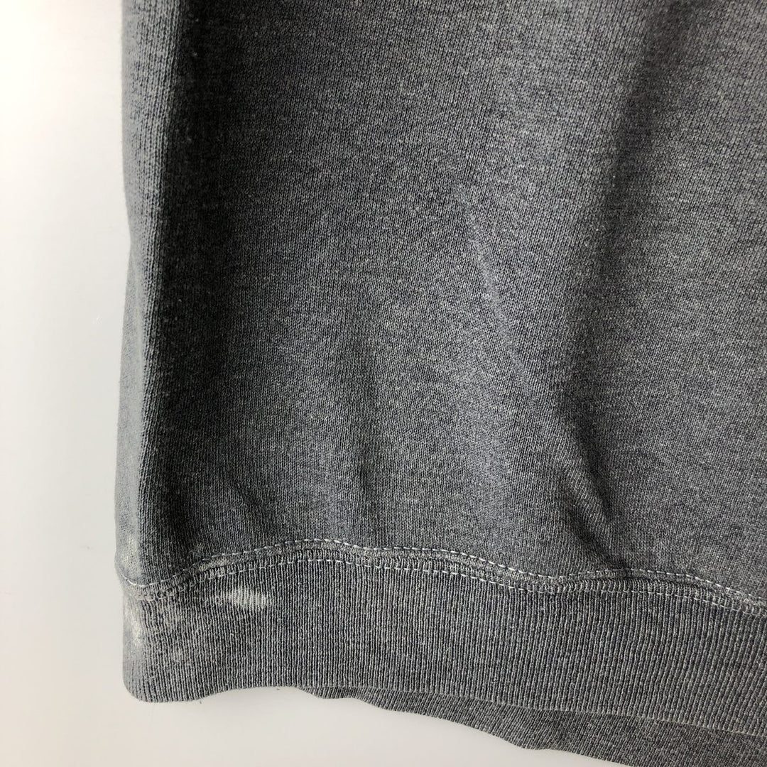 Vintage 1980'S BW horse print sweatshirt, size L, men's unclear gray type Vintage Second Hand