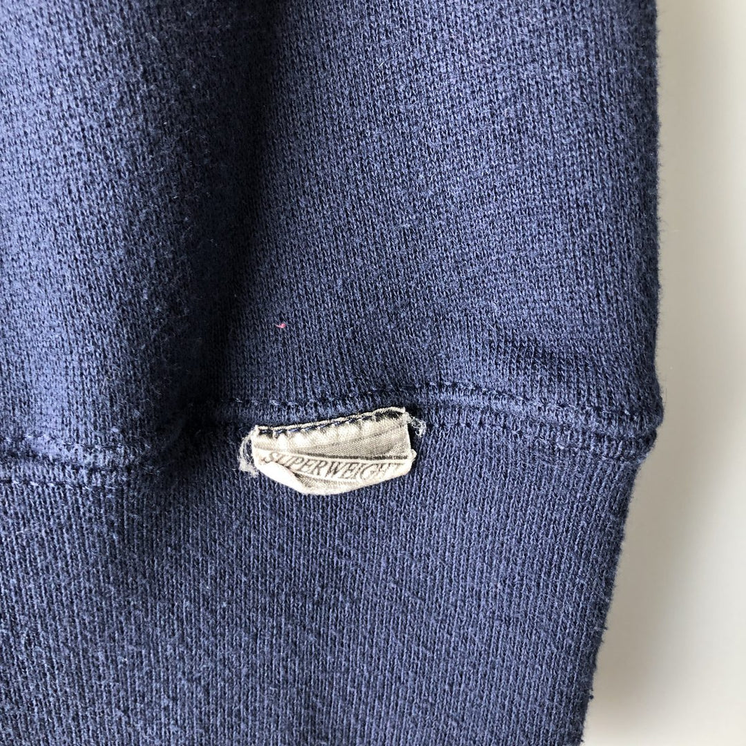 Vintage Tultex message print sweatshirt, made in the USA, men's size XL. cotton navy blue type Vintage Second Hand