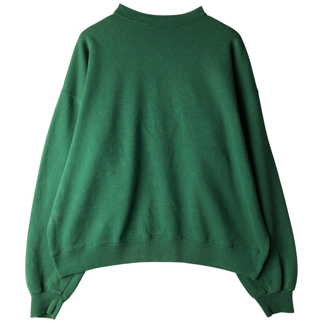 2000'S Hanes sweatshirt, men's size XL cotton Green type dark green Vintage Second Hand