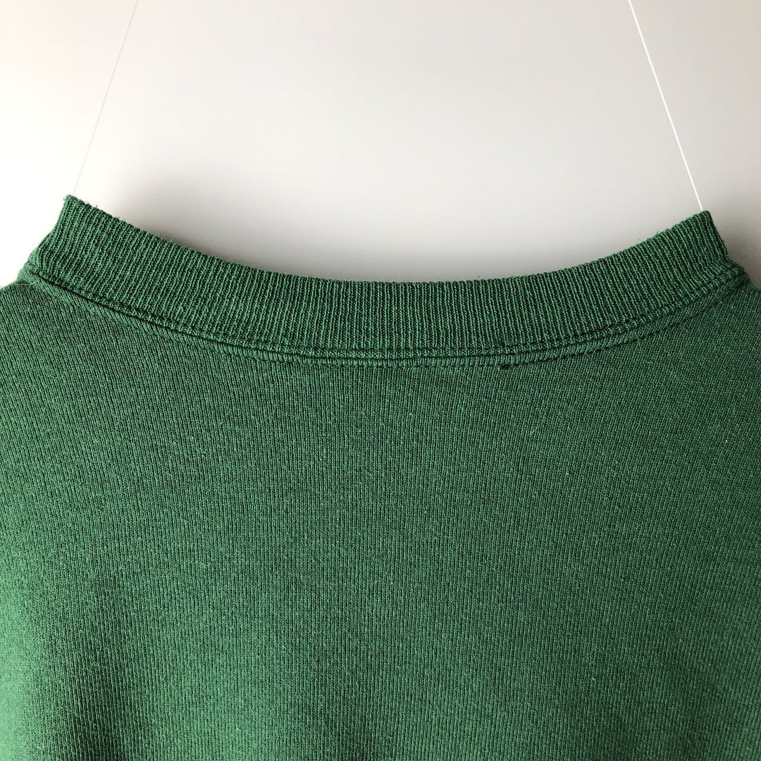2000'S Hanes sweatshirt, men's size XL cotton Green type dark green Vintage Second Hand