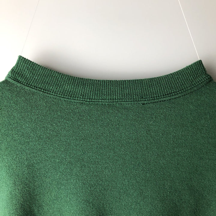 2000'S Hanes sweatshirt, men's size XL cotton Green type dark green Vintage Second Hand