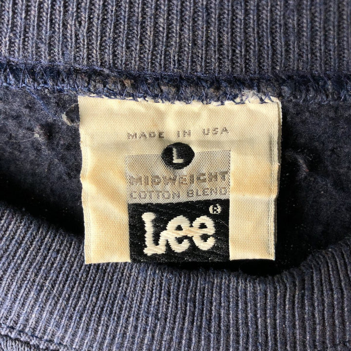 90'S Lee snake print sweatshirt with python and skull print, made in the USA, size L. unclear navy blue type Vintage Second Hand