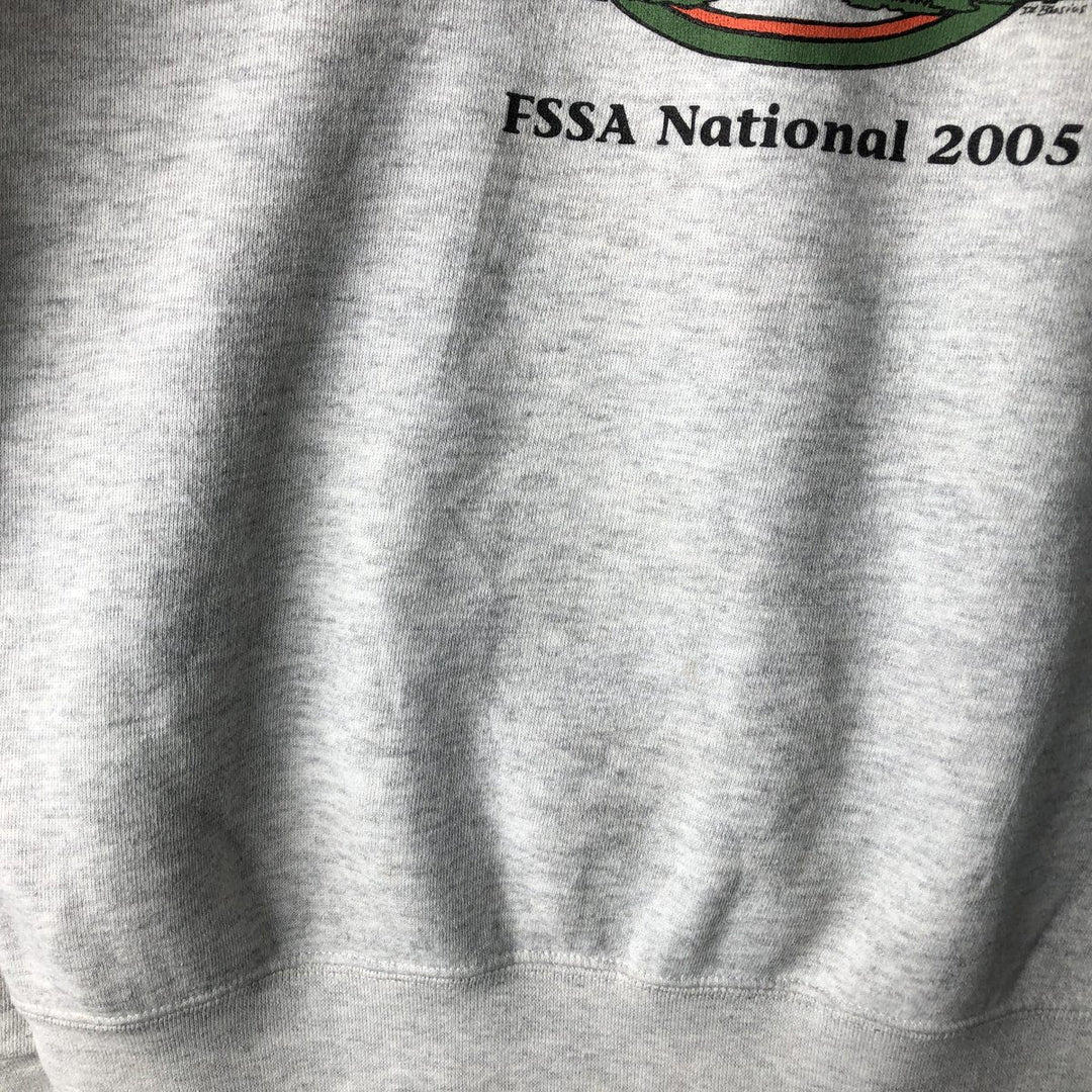 2000'S Lee Dog Print Sweatshirt, Men's Size L cotton gray type Vintage Second Hand