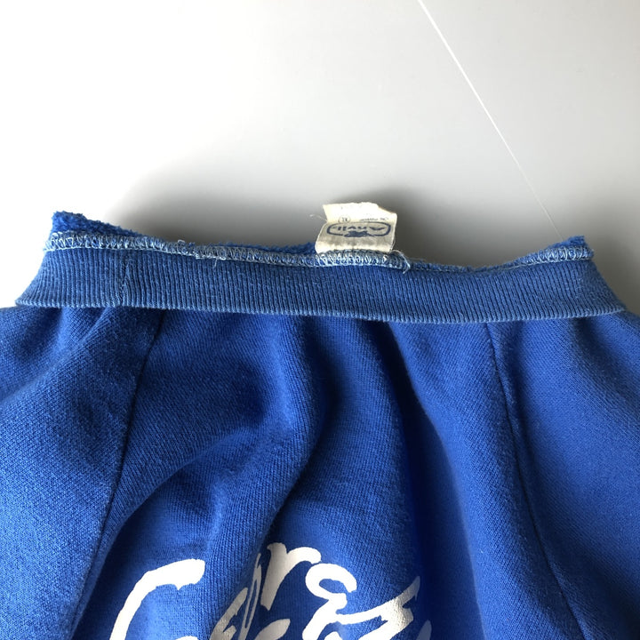 Vintage 1980'S Anvil printed sweatshirt, made in the USA, men's size XL cotton blue type Vintage Second Hand