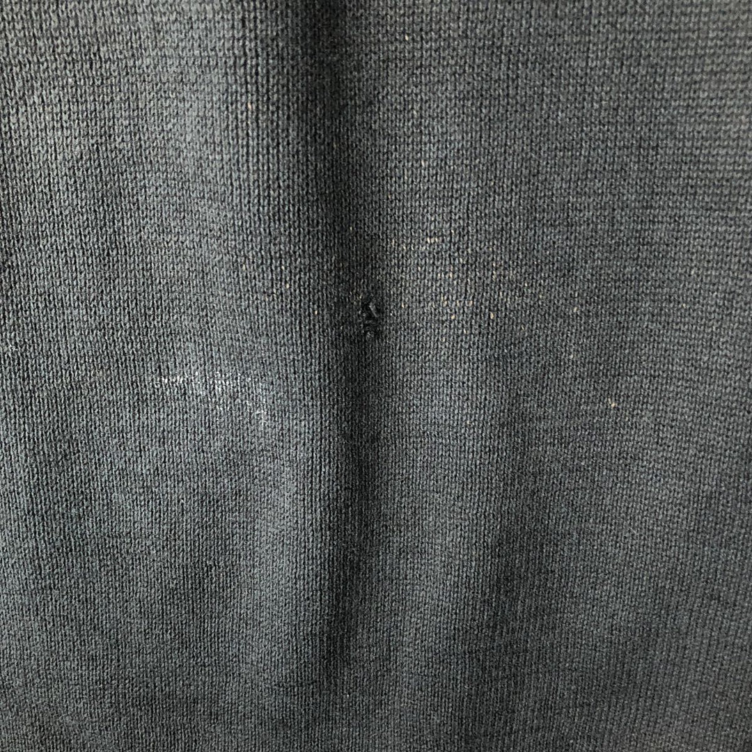 DKNY JEANS Half-Zip Sweatshirt, Men's Size L cotton black type Vintage Second Hand