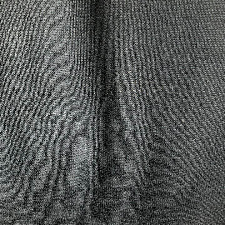DKNY JEANS Half-Zip Sweatshirt, Men's Size L cotton black type Vintage Second Hand