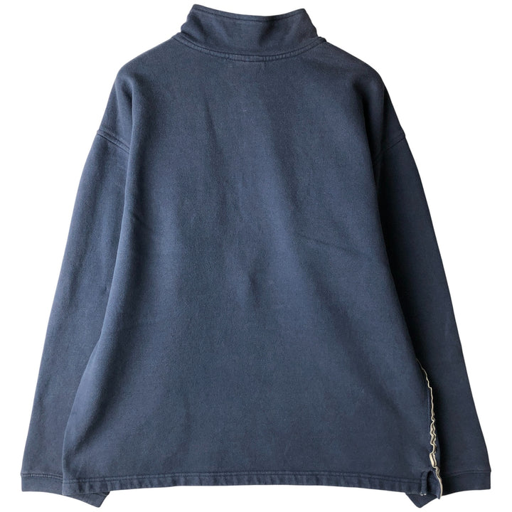 Vintage 90'S Reebok Half-Zip Sweatshirt, Men's Size L cotton Blue type light blue Vintage Second Hand