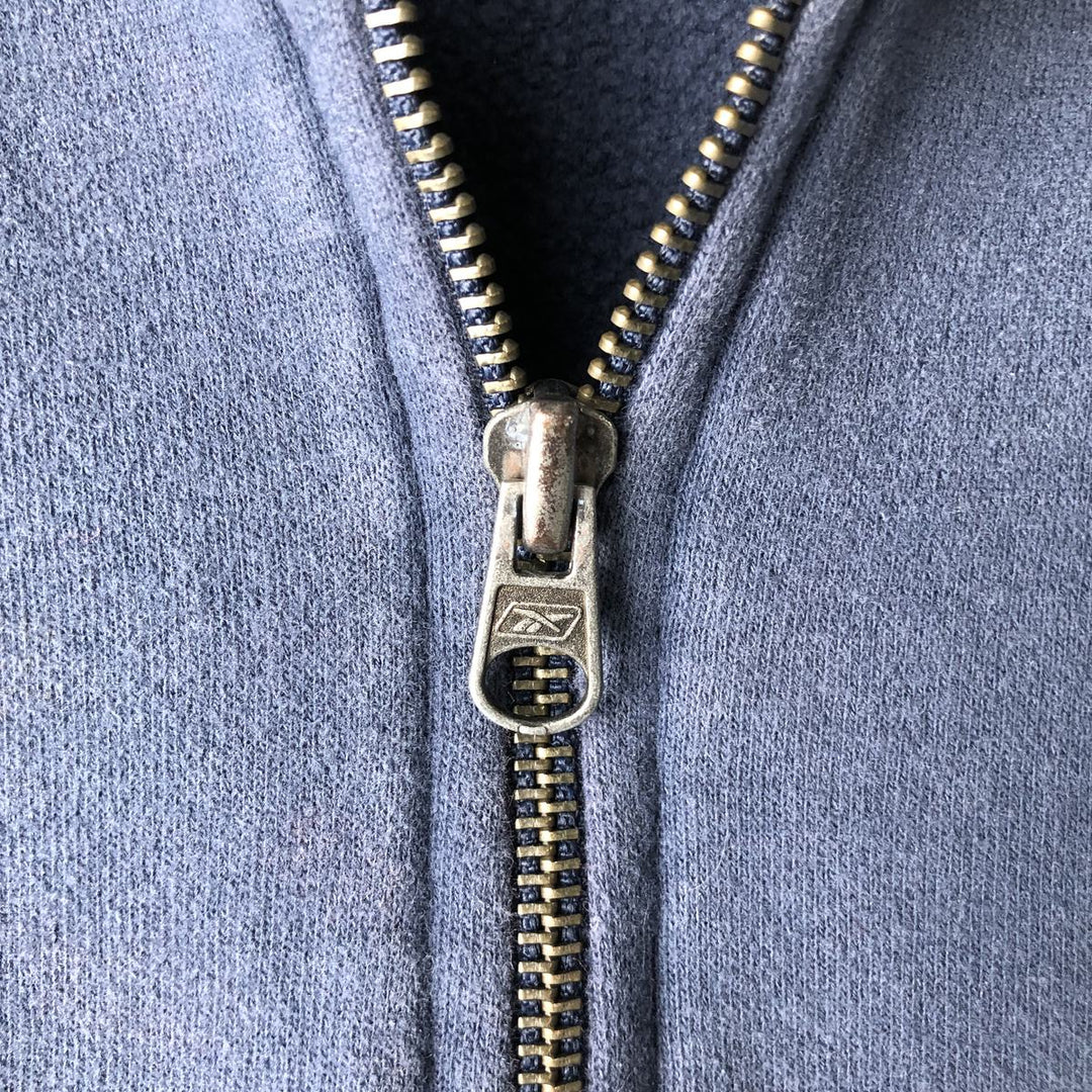 Vintage 90'S Reebok Half-Zip Sweatshirt, Men's Size L cotton Blue type light blue Vintage Second Hand