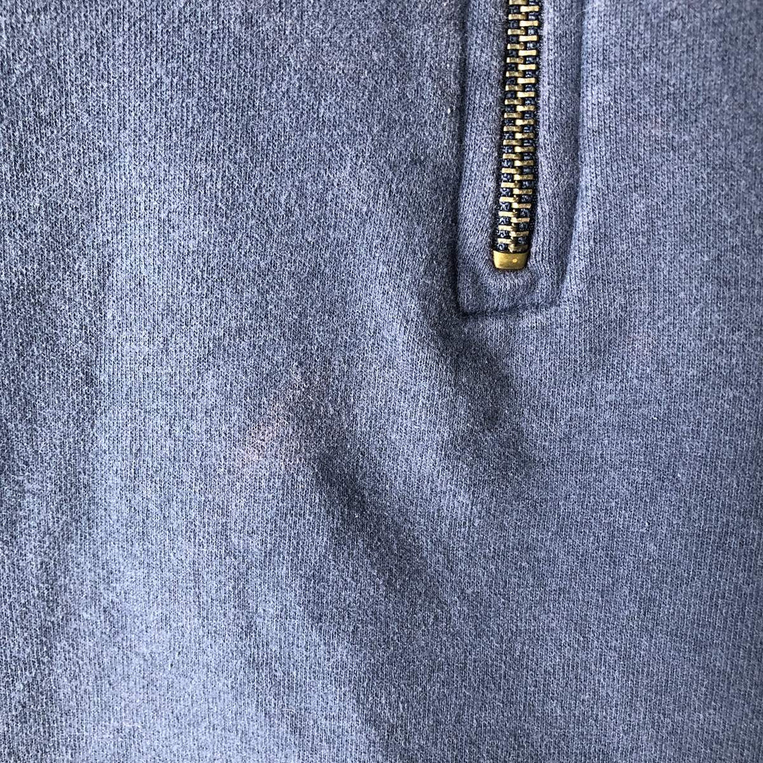 Vintage 90'S Reebok Half-Zip Sweatshirt, Men's Size L cotton Blue type light blue Vintage Second Hand