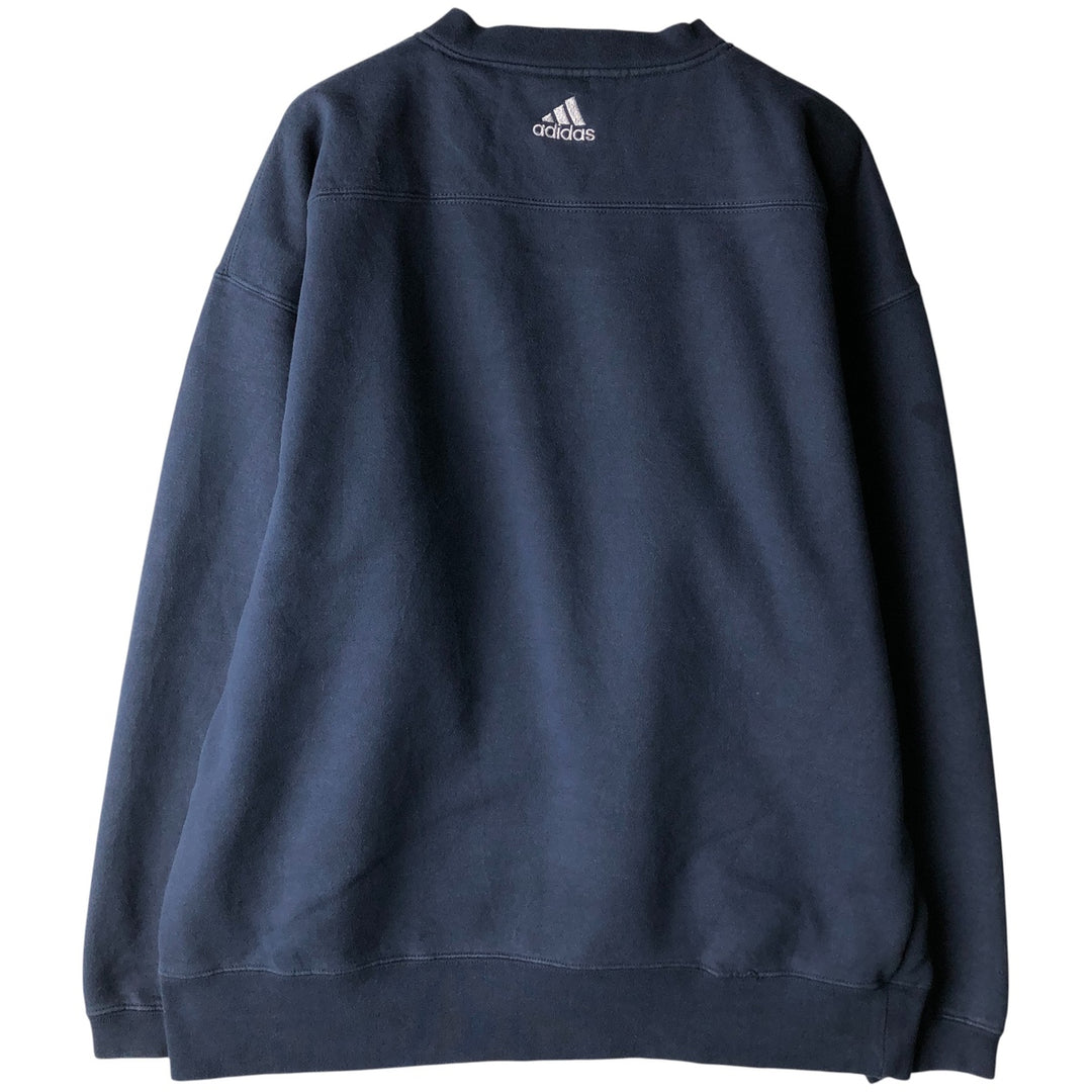 Adidas MLB New York Yankees V-neck logo sweatshirt, men's size L cotton navy blue type Vintage Second Hand