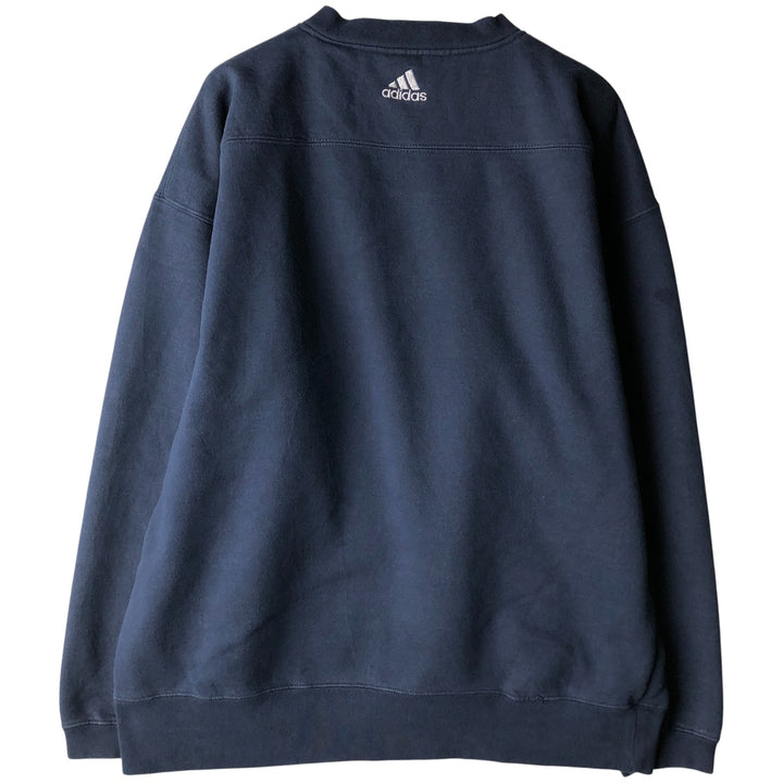 Adidas MLB New York Yankees V-neck logo sweatshirt, men's size L cotton navy blue type Vintage Second Hand