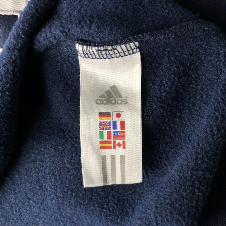 Adidas MLB New York Yankees V-neck logo sweatshirt, men's size L cotton navy blue type Vintage Second Hand