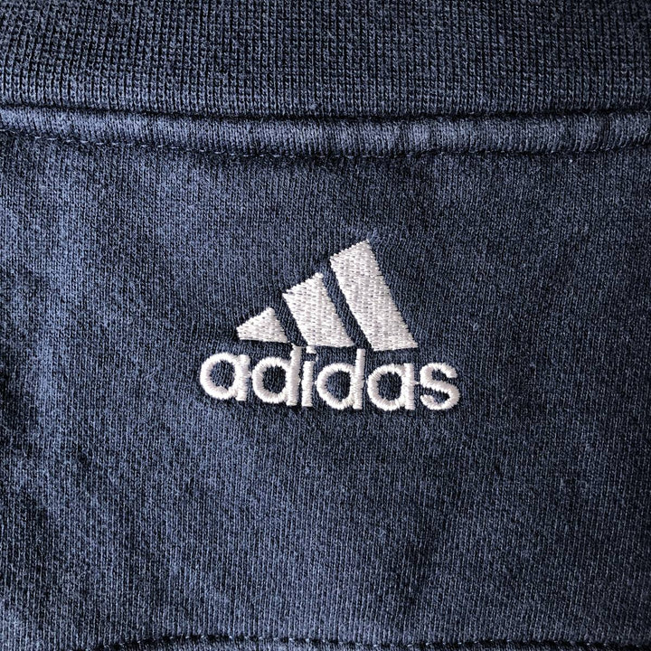 Adidas MLB New York Yankees V-neck logo sweatshirt, men's size L cotton navy blue type Vintage Second Hand