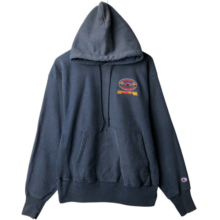 Vintage 90'S Champion Reverse Weave pullover sweatshirt, size L, men's cotton navy blue type Vintage Second Hand