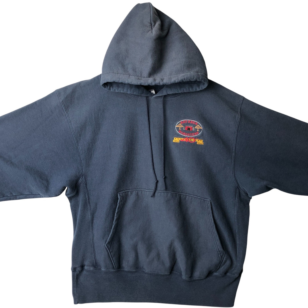 Vintage 90'S Champion Reverse Weave pullover sweatshirt, size L, men's cotton navy blue type Vintage Second Hand