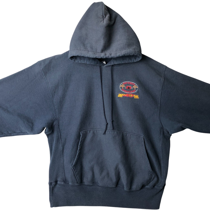Vintage 90'S Champion Reverse Weave pullover sweatshirt, size L, men's cotton navy blue type Vintage Second Hand