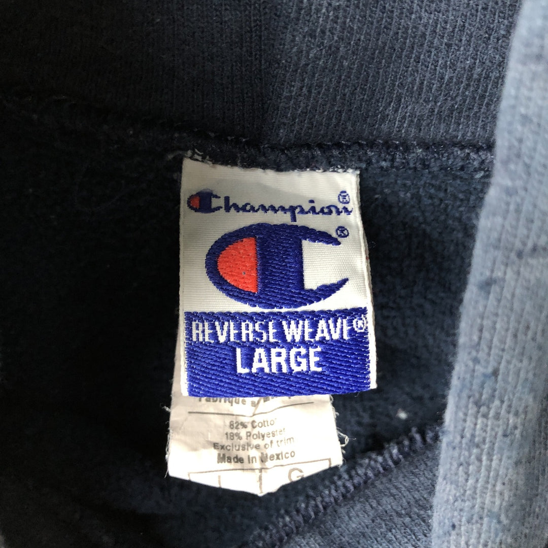 Vintage 90'S Champion Reverse Weave pullover sweatshirt, size L, men's cotton navy blue type Vintage Second Hand