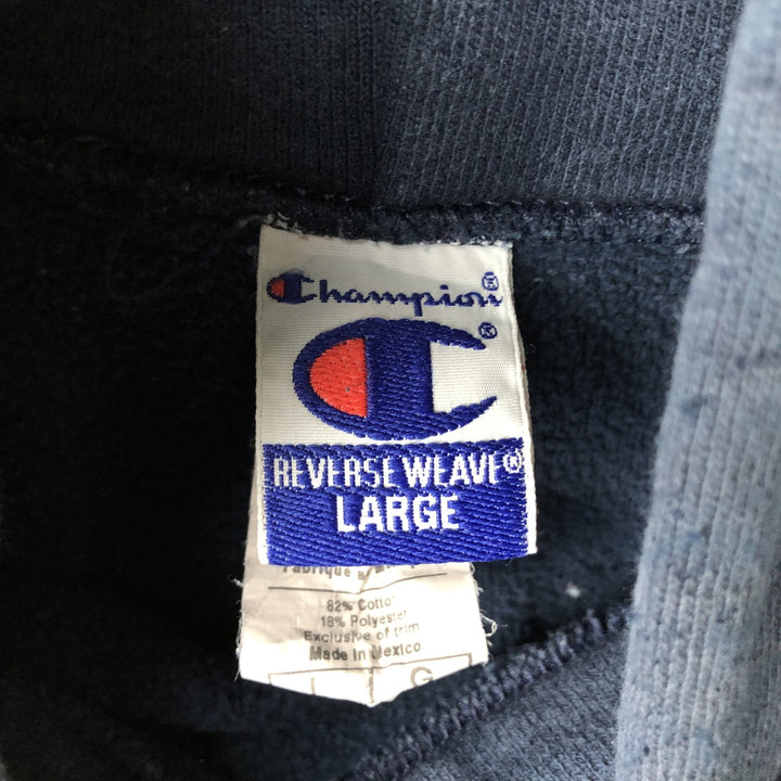 Vintage 90'S Champion Reverse Weave pullover sweatshirt, size L, men's cotton navy blue type Vintage Second Hand