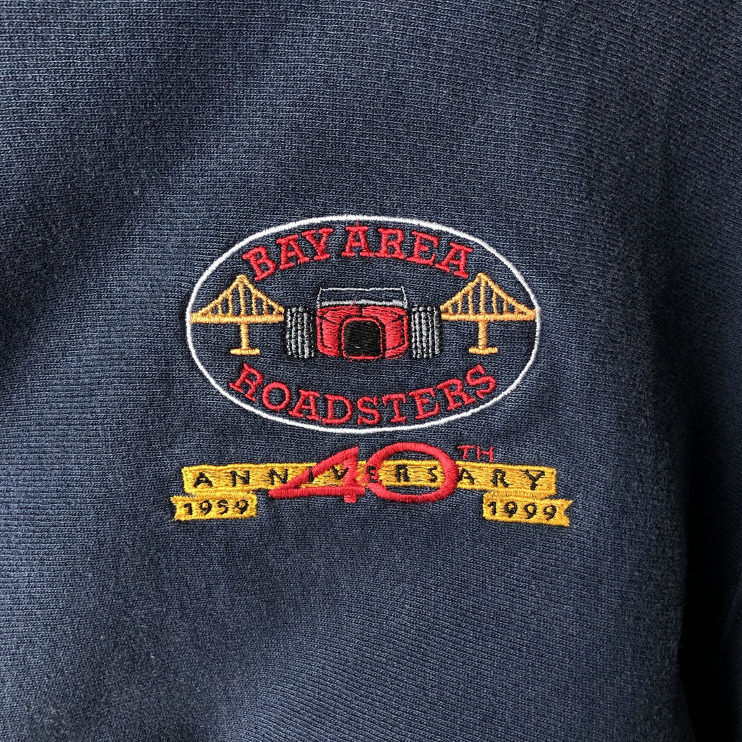 Vintage 90'S Champion Reverse Weave pullover sweatshirt, size L, men's cotton navy blue type Vintage Second Hand