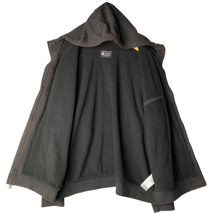 Carhartt Loose Fit Sweat Full Zip Hoodie, Men's XL cotton black type Vintage Second Hand