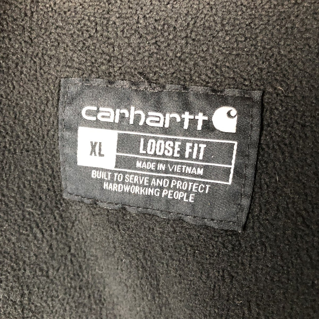 Carhartt Loose Fit Sweat Full Zip Hoodie, Men's XL cotton black type Vintage Second Hand