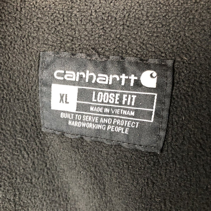 Carhartt Loose Fit Sweat Full Zip Hoodie, Men's XL cotton black type Vintage Second Hand