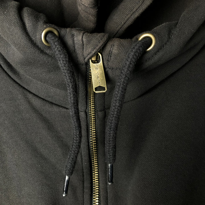 Carhartt Loose Fit Sweat Full Zip Hoodie, Men's XL cotton black type Vintage Second Hand