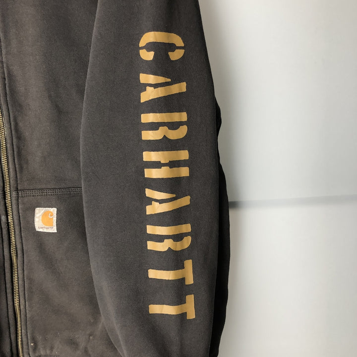 Carhartt Loose Fit Sweat Full Zip Hoodie, Men's XL cotton black type Vintage Second Hand