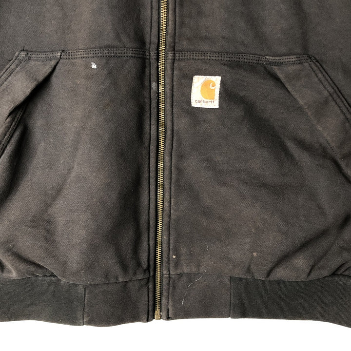 Carhartt Loose Fit Sweat Full Zip Hoodie, Men's XL cotton black type Vintage Second Hand