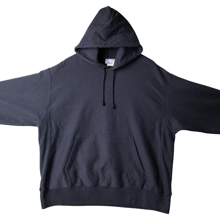 Champion Reverse Weave Reverse Weave Blank Sweatshirt Hoodie, Men's Size XL cotton navy blue type Vintage Second Hand