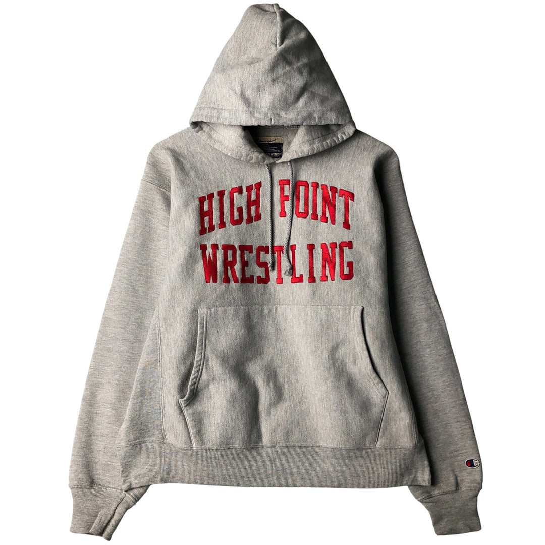 2000'S Champion Premium Reverse Weave College Pullover Hoodie, Men's Size Medium cotton gray type Vintage Second Hand