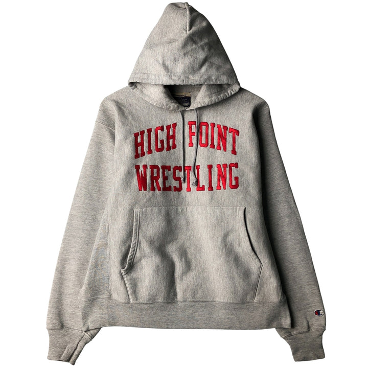 2000'S Champion Premium Reverse Weave College Pullover Hoodie, Men's Size Medium cotton gray type Vintage Second Hand