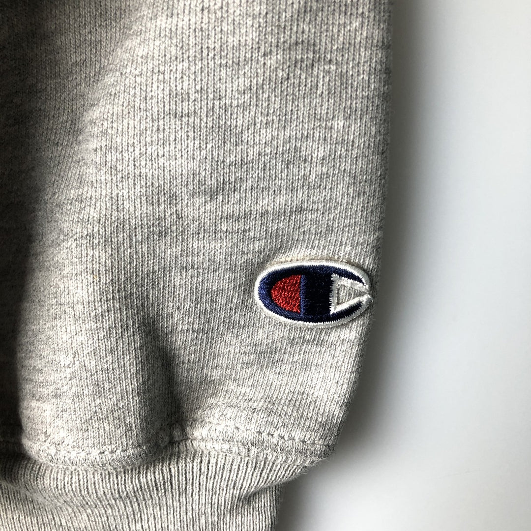 2000'S Champion Premium Reverse Weave College Pullover Hoodie, Men's Size Medium cotton gray type Vintage Second Hand