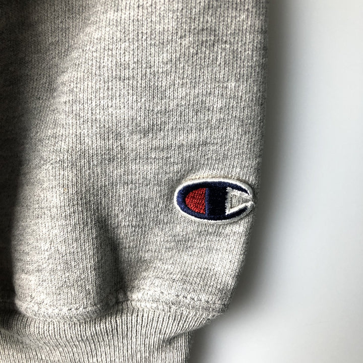 2000'S Champion Premium Reverse Weave College Pullover Hoodie, Men's Size Medium cotton gray type Vintage Second Hand